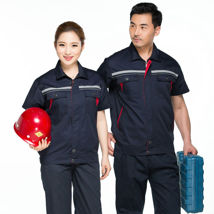 工人施工工作服 藍色工作服套裝 JL-GC009