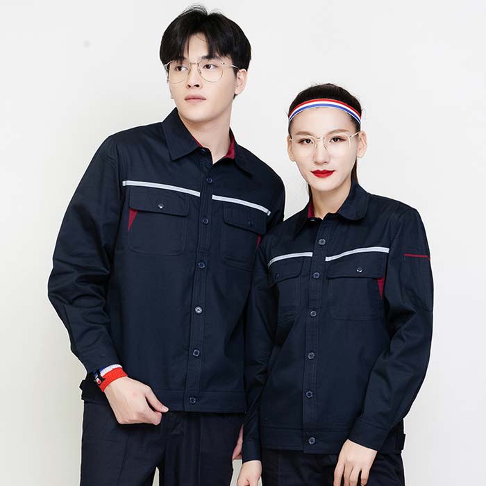 純棉工作服定做 夏裝長(zhǎng)袖 JL-GC008