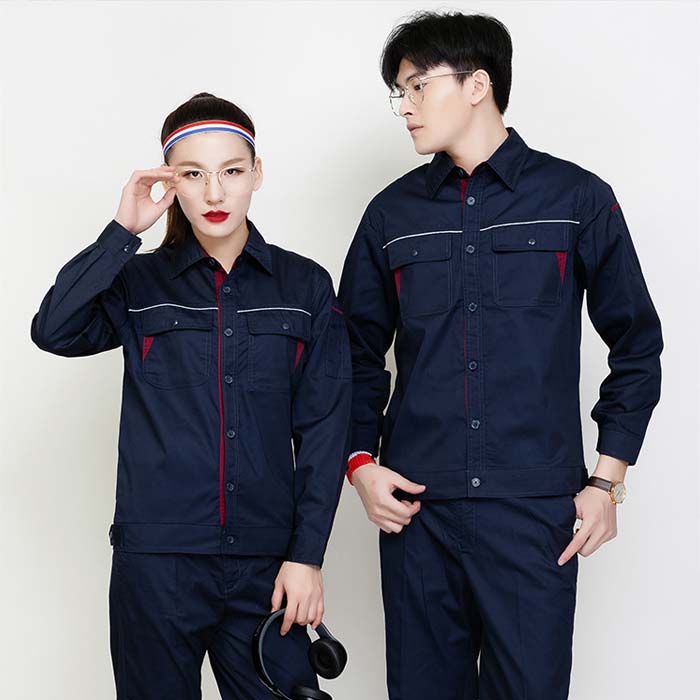 純棉工作服定做 夏裝長(zhǎng)袖 JL-GC008