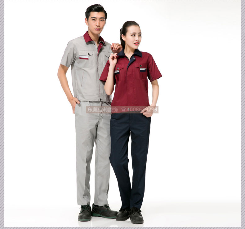 倉儲包裝夏季工作服效果展示08